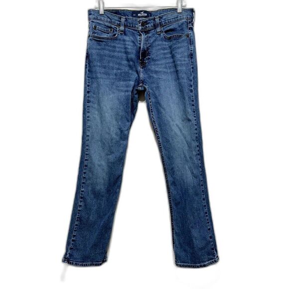 Hollister Jeans Boot Epic Flex Stretch Denim Medium Blue Wash Mens sz 31x30 - Picture 1 of 8